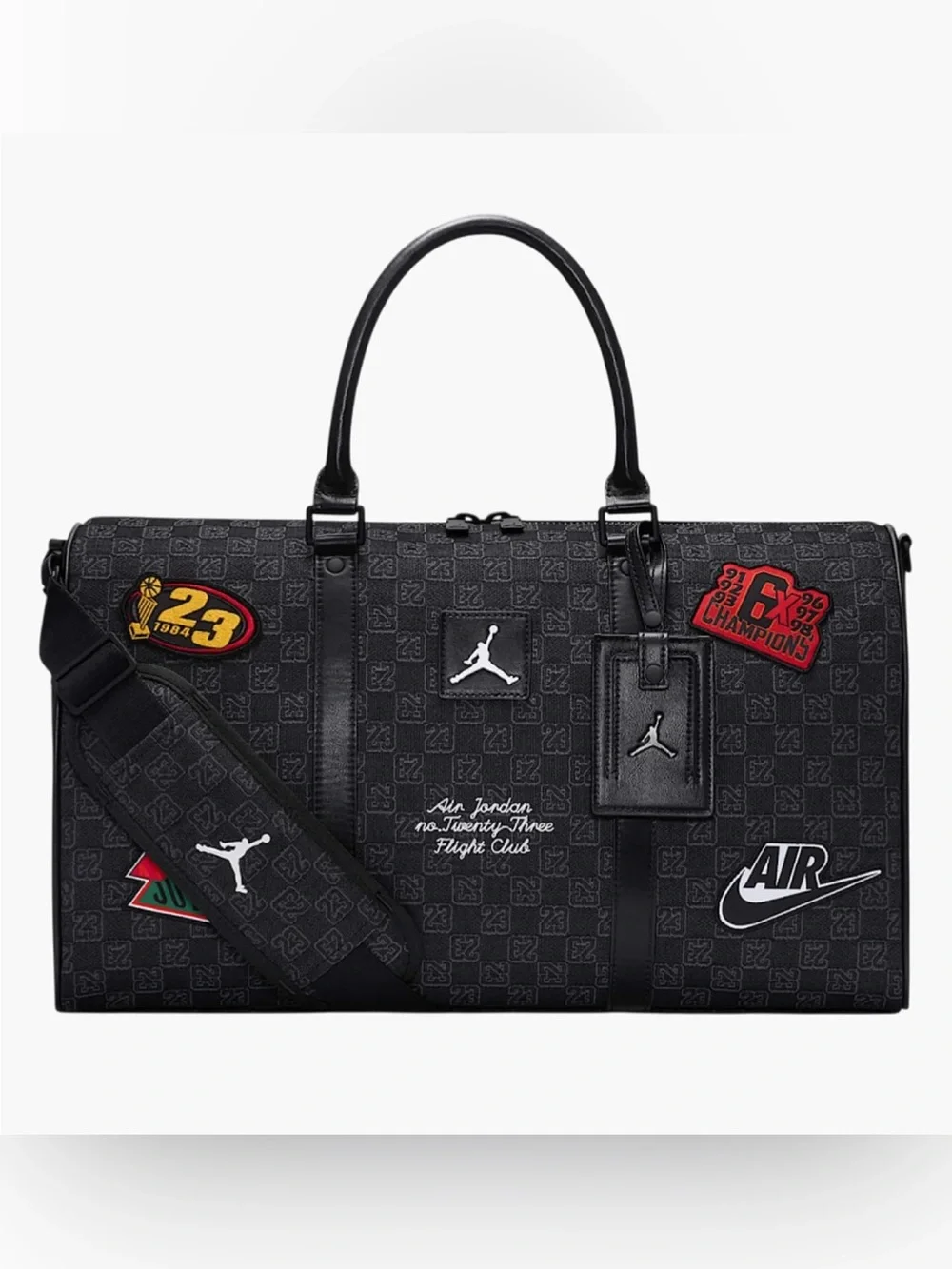 Nike Air  Jordan Monogram Champion Luxury 25L Duffle Bag MM9157-023 Size Medium